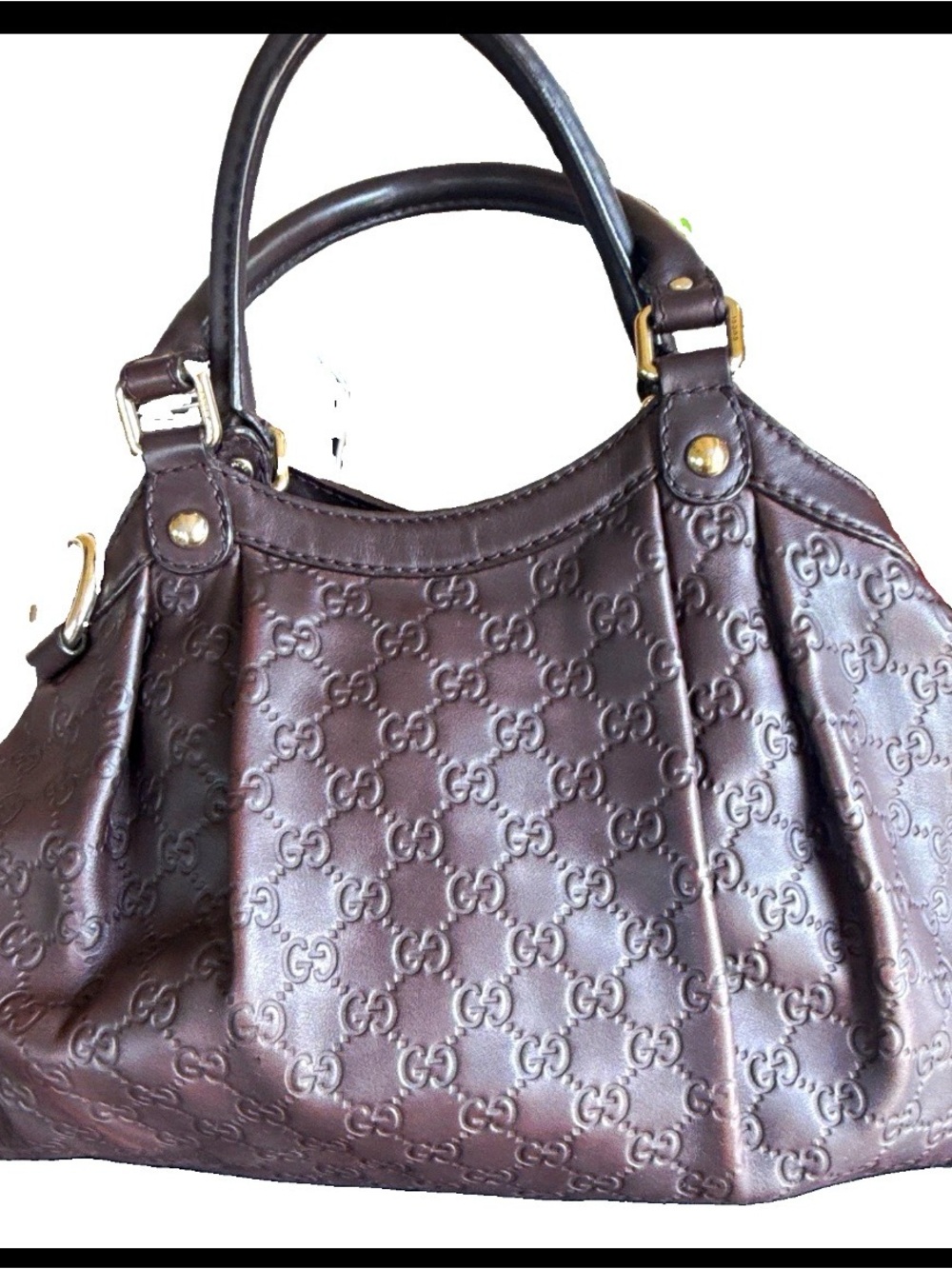 Gucci Guccissima Medium Sukey Bag Chocolate